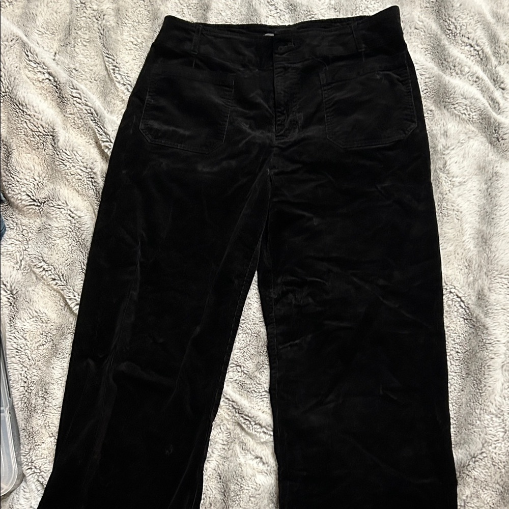 Black corduroy pants